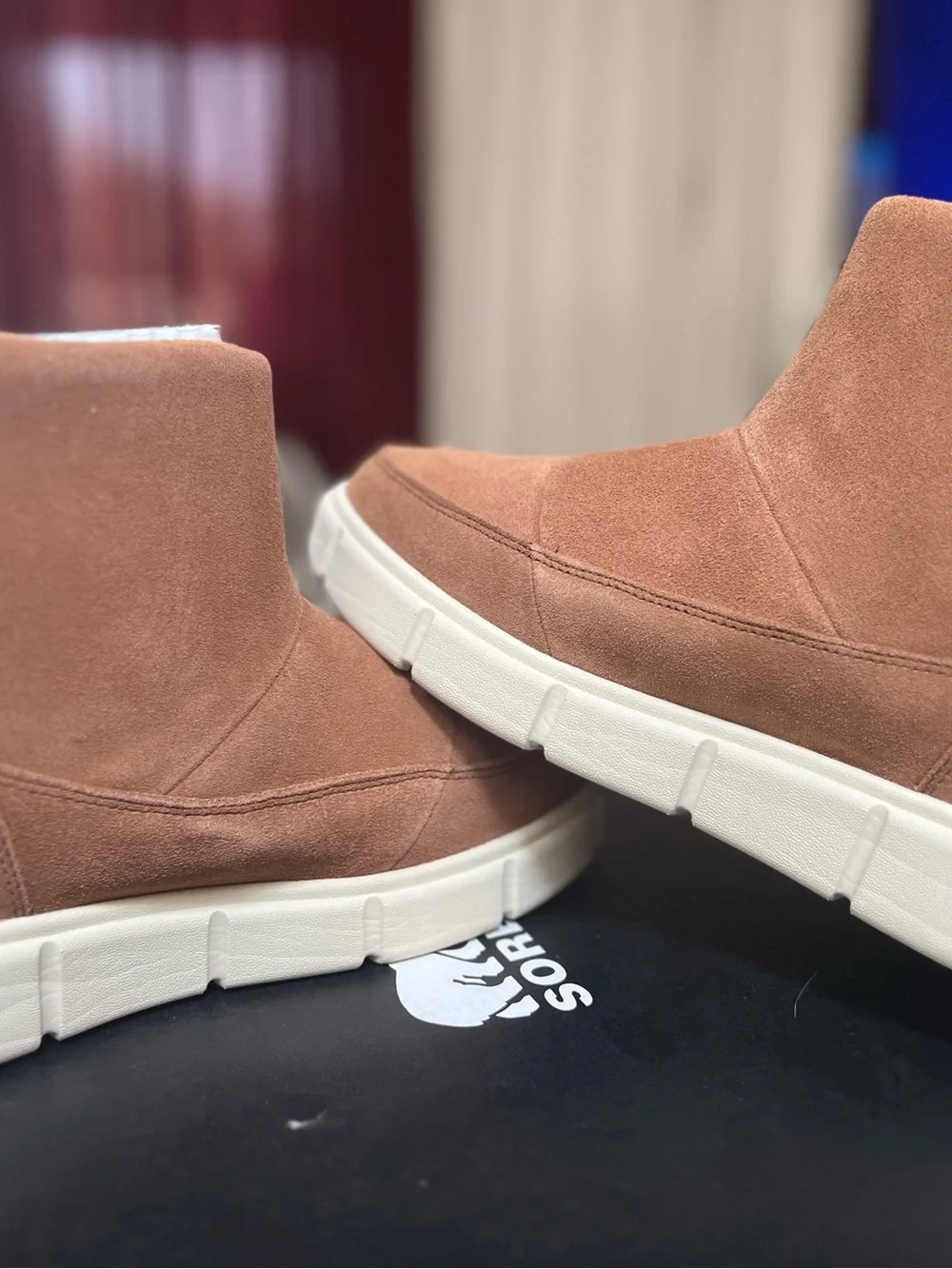 Sorel Brown Tan Suede Waterproof Ankle Boots